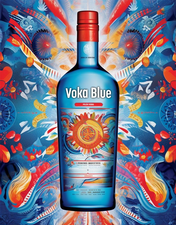 Voka Blue Premium Vodka Food Beverage Trade Sell Sheet