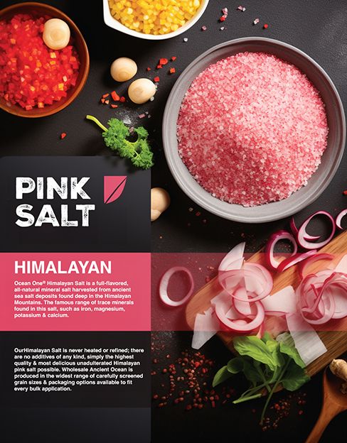 Himalayan Pink Salt Sell Sheet Food Beverage Trade Sell Sheet CPG Agency